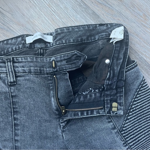 Pierre Balmain Denim Moto Jeans - Picture 8 of 10